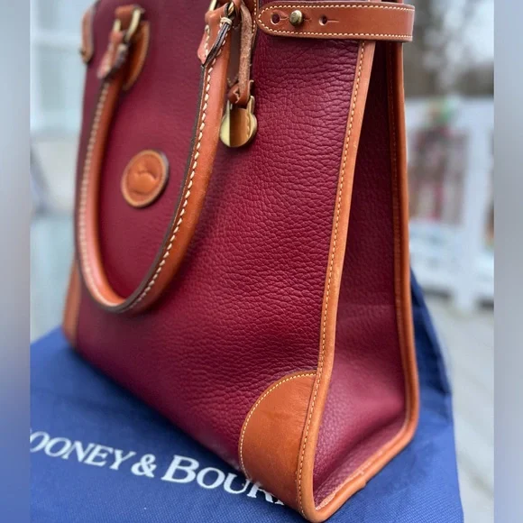 🥵 VERY RARE 🔥 VINTAGE DOONEY AND BOURKE AWL GLADSTONE SHOPPING BAG - Picture 6 of 14